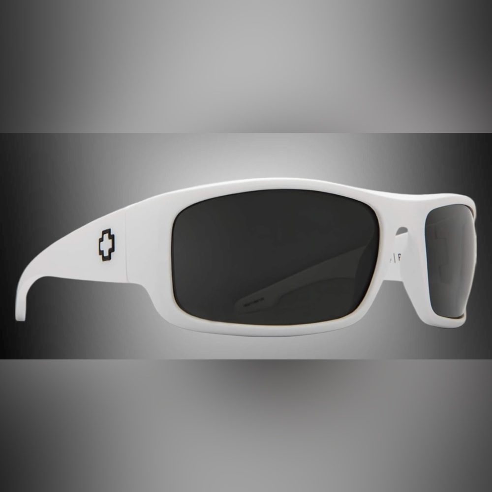 AUTHENTIC Spy Optic Piper Sunglasses Gray Polarized Matte White NEW IN BOX - Picture 6 of 9